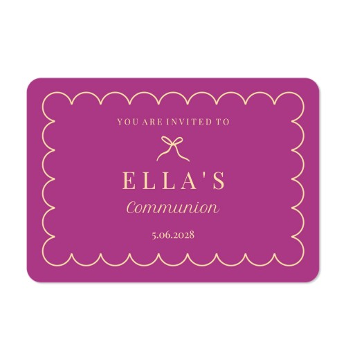 Single card landscape rounded corners 14,3 x 10 cm