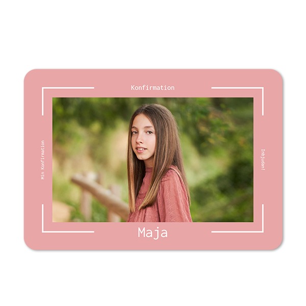 Enkla fotokort liggande rundade hörn 14,3 x 10 cm