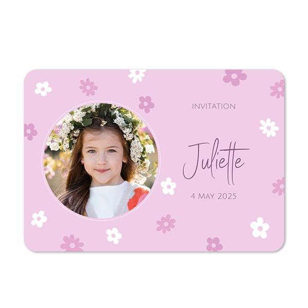 Single card landscape rounded corners 14,3 x 10 cm