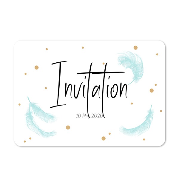 Single card landscape rounded corners 14,3 x 10 cm