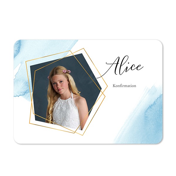 Enkla fotokort liggande rundade hörn 14,3 x 10 cm