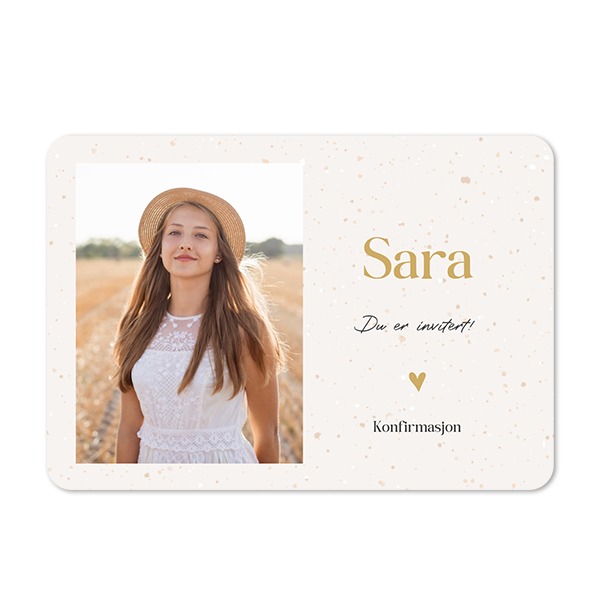 Enkle Fotokort liggende runde hjørner 14,3 x 10 cm