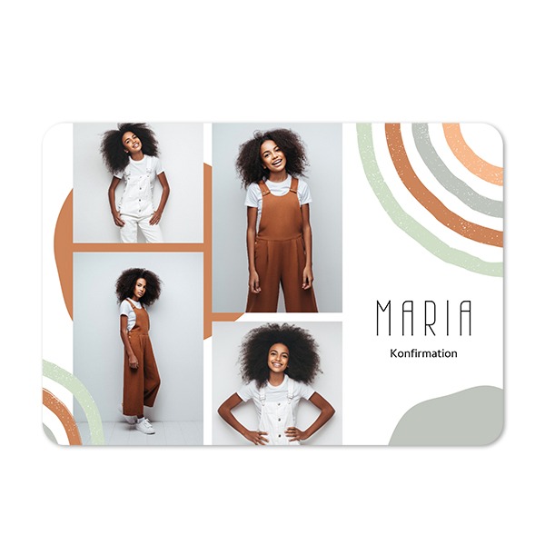 Enkle Fotokort liggende runde hjørner 14,3 x 10 cm