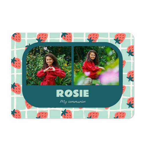 Single card landscape rounded corners 14,3 x 10 cm