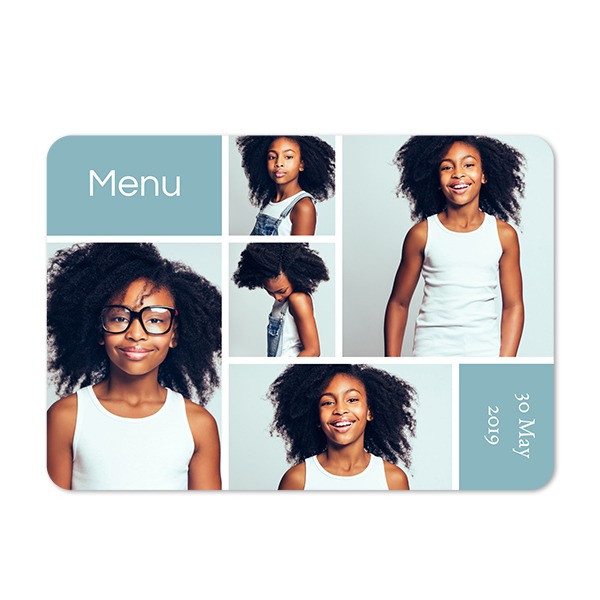 Single card landscape rounded corners 14,3 x 10 cm