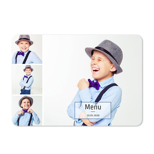 Single card landscape rounded corners 14,3 x 10 cm