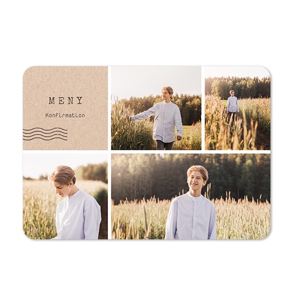 Enkla fotokort liggande rundade hörn 14,3 x 10 cm Enkla fotokort liggande rundade hörn 14,3 x 10 cm