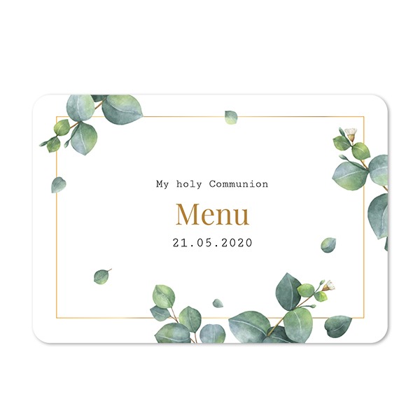 Single card landscape rounded corners 14,3 x 10 cm