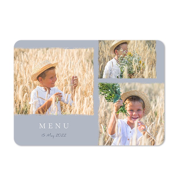 Single card landscape rounded corners 14,3 x 10 cm