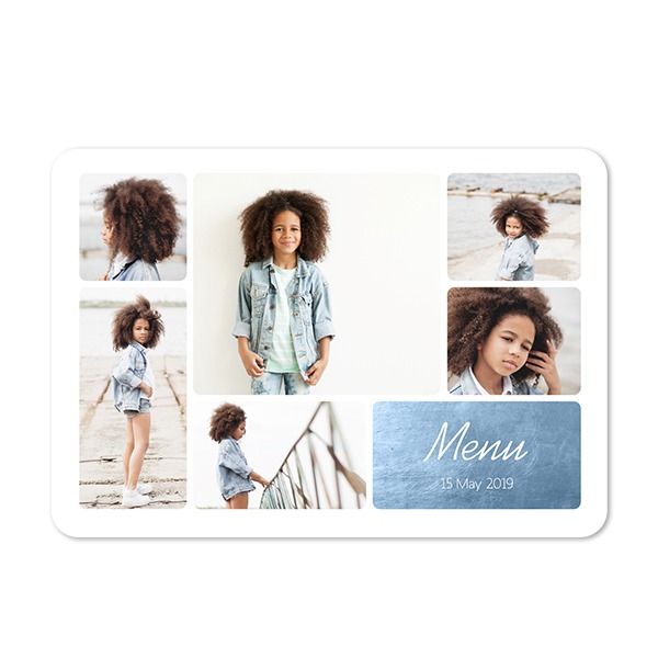 Single card landscape rounded corners 14,3 x 10 cm