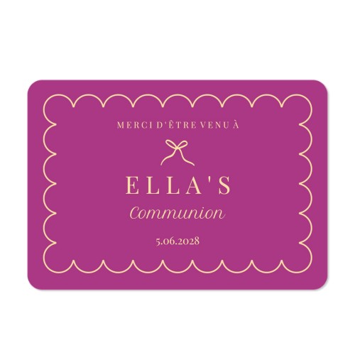 Faire-part 1 volet Paysage coins arrondis 14,3 x 10 cm