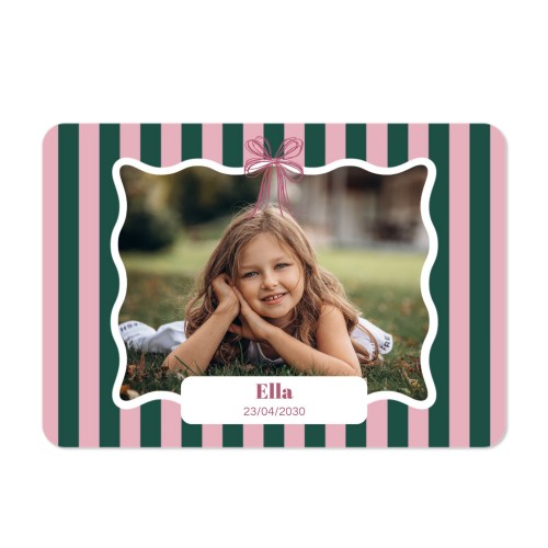 Single card landscape rounded corners 14,3 x 10 cm