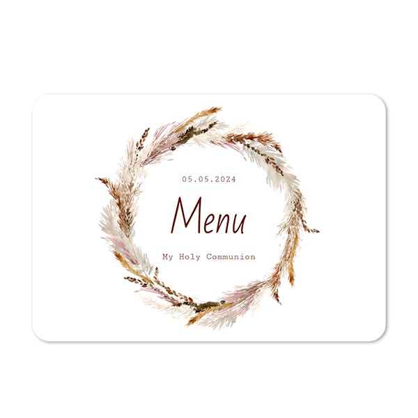 Faire-part 1 volet Paysage coins arrondis 14,3 x 10 cm