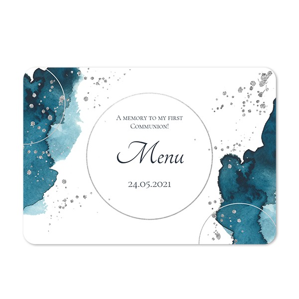 Single card landscape rounded corners 14,3 x 10 cm