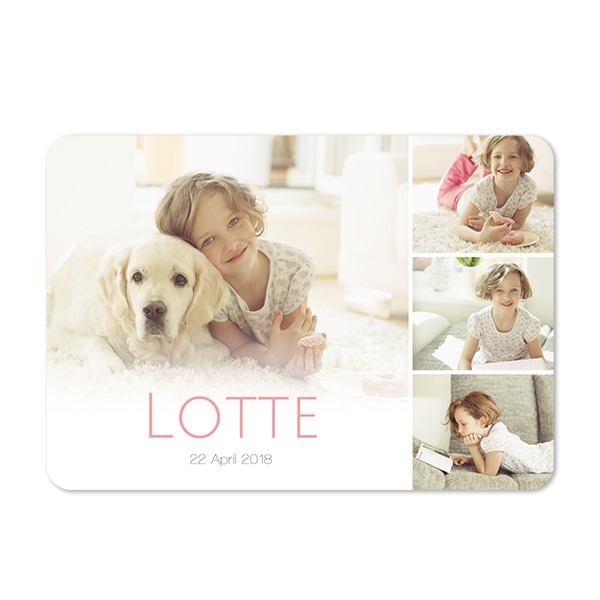 Fotokaart liggend met ronde hoeken 14,3 x 10 cm