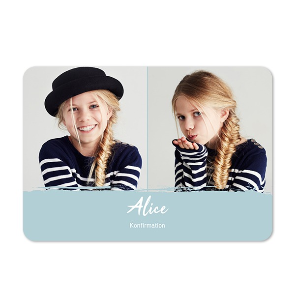 Enkla fotokort liggande rundade hörn 14,3 x 10 cm