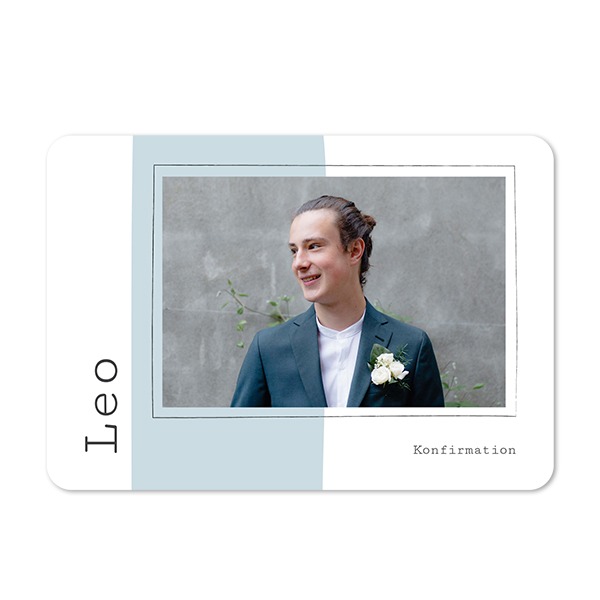 Enkla fotokort liggande rundade hörn 14,3 x 10 cm