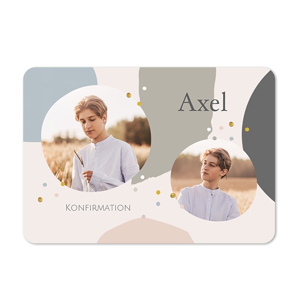 Enkla fotokort liggande rundade hörn 14,3 x 10 cm