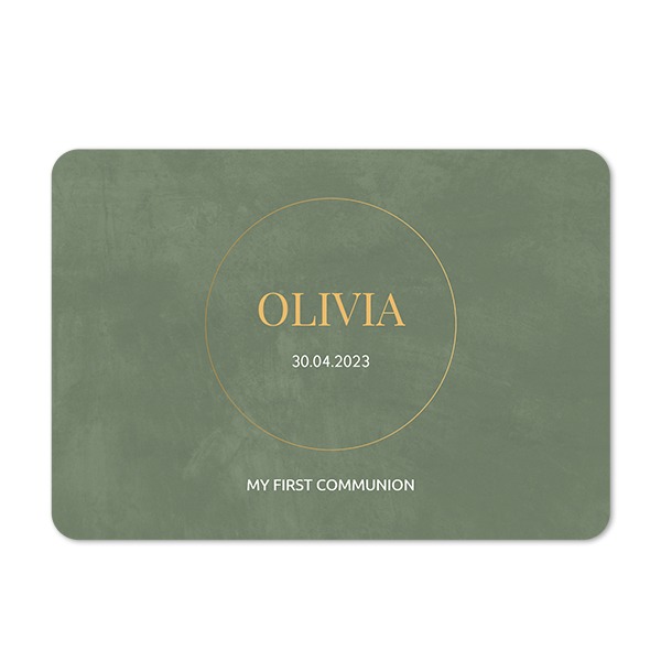 Single card landscape rounded corners 14,3 x 10 cm