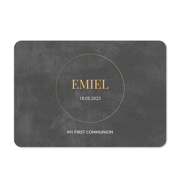 Single card landscape rounded corners 14,3 x 10 cm