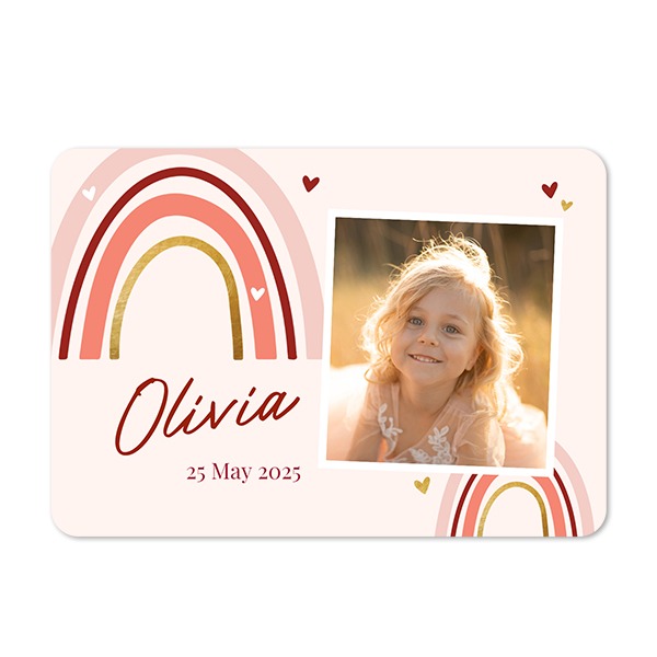 Fotokaart liggend met ronde hoeken 14,3 x 10 cm