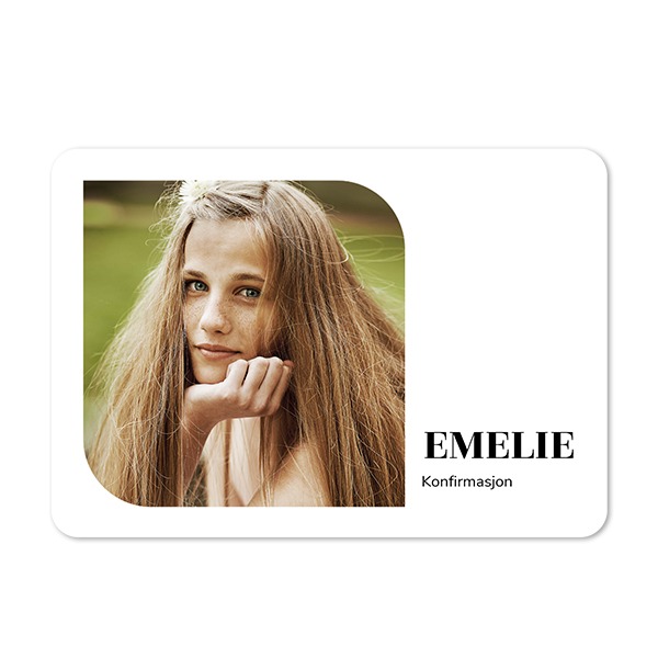 Enkle Fotokort liggende runde hjørner 14,3 x 10 cm Enkle Fotokort liggende runde hjørner 14,3 x 10 cm