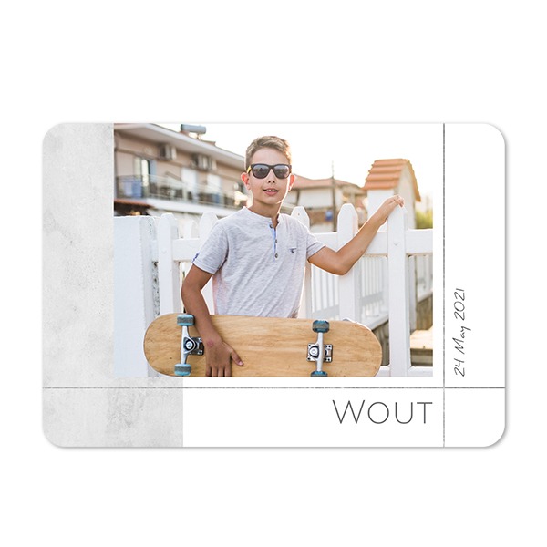 Fotokaart liggend met ronde hoeken 14,3 x 10 cm