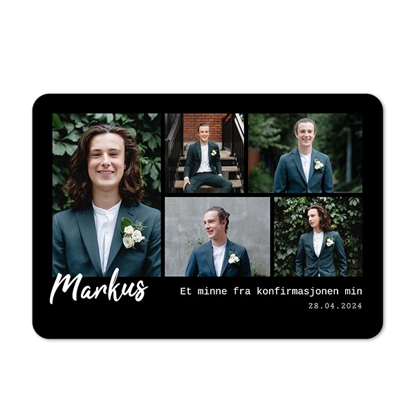 Enkle Fotokort liggende runde hjørner 14,3 x 10 cm