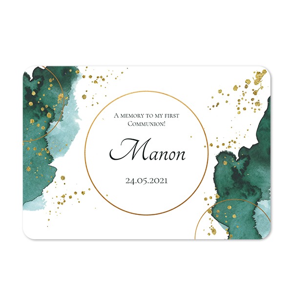 Single card landscape rounded corners 14,3 x 10 cm