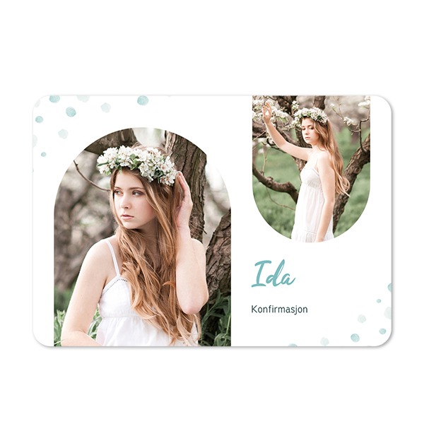 Enkle Fotokort liggende runde hjørner 14,3 x 10 cm