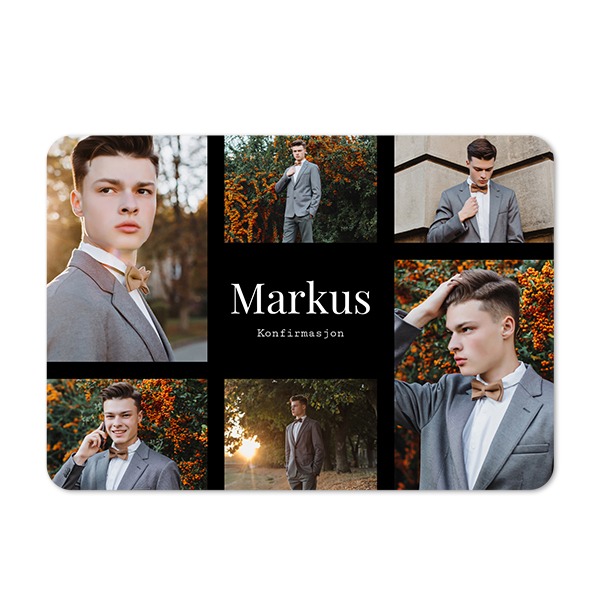 Enkle Fotokort liggende runde hjørner 14,3 x 10 cm