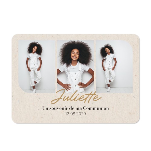 Faire-part 1 volet Paysage coins arrondis 14,3 x 10 cm