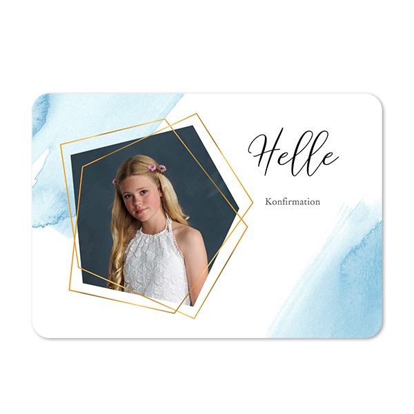 Enkle Fotokort liggende runde hjørner 14,3 x 10 cm