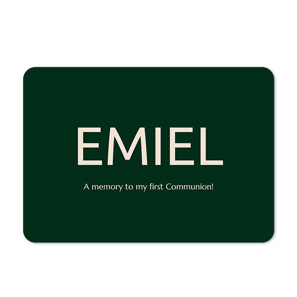 Single card landscape rounded corners 14,3 x 10 cm