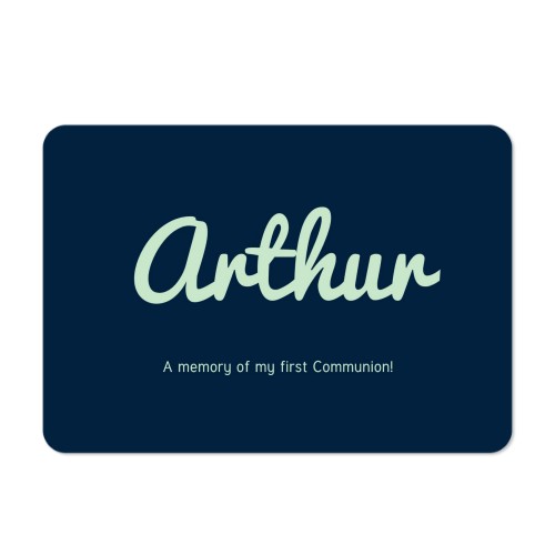 Single card landscape rounded corners 14,3 x 10 cm