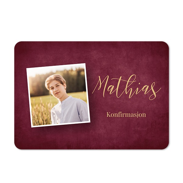 Enkle Fotokort liggende runde hjørner 14,3 x 10 cm