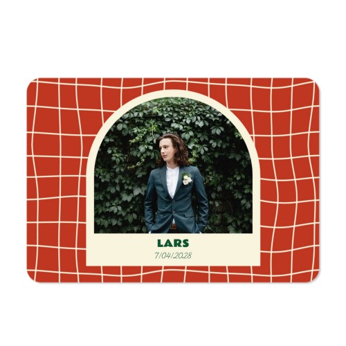 Faire-part 1 volet Paysage coins arrondis 14,3 x 10 cm