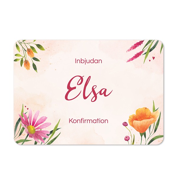 Enkla fotokort liggande rundade hörn 14,3 x 10 cm