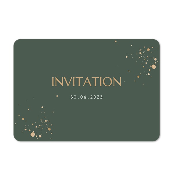 Single card landscape rounded corners 14,3 x 10 cm