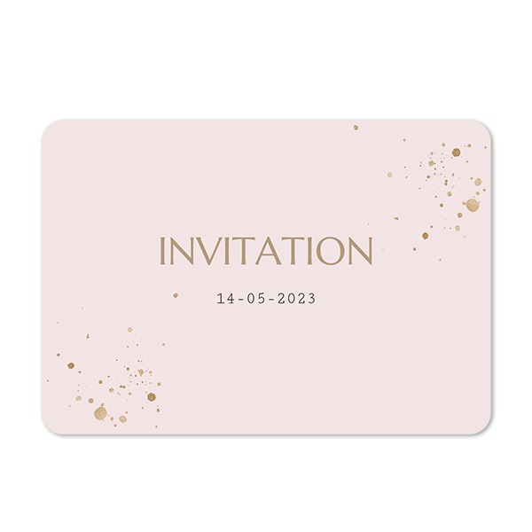 Faire-part 1 volet Paysage coins arrondis 14,3 x 10 cm