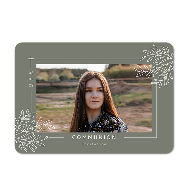 Single card landscape rounded corners 14,3 x 10 cm