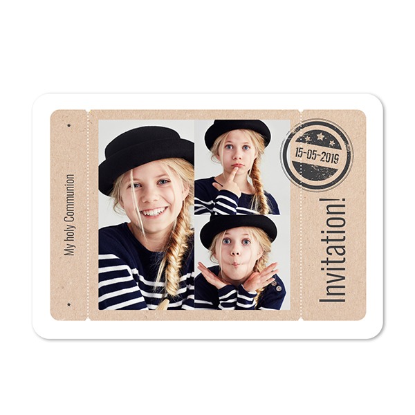 Faire-part 1 volet Paysage coins arrondis 14,3 x 10 cm Faire-part 1 volet Paysage coins arrondis 14,3 x 10 cm