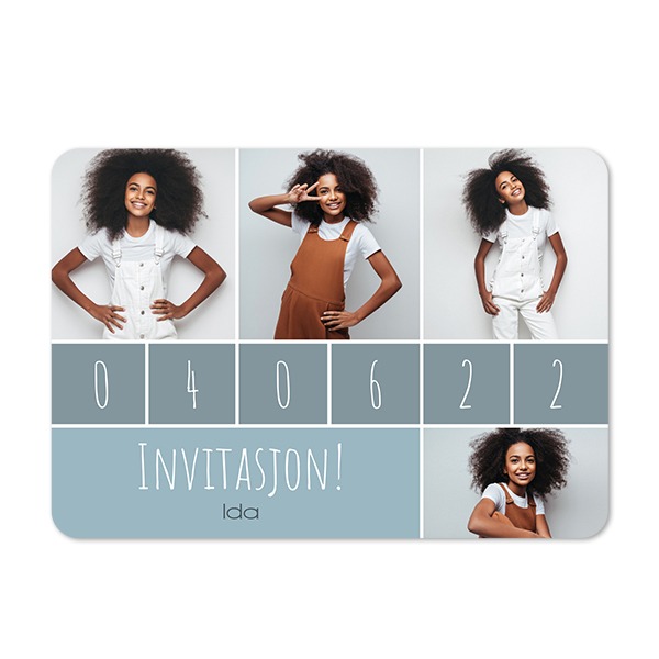 Enkle Fotokort liggende runde hjørner 14,3 x 10 cm