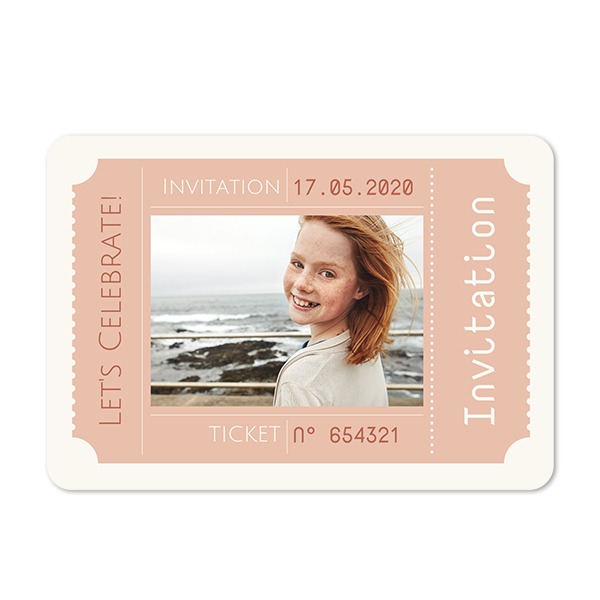 Faire-part 1 volet Paysage coins arrondis 14,3 x 10 cm Faire-part 1 volet Paysage coins arrondis 14,3 x 10 cm