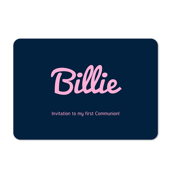 Single card landscape rounded corners 14,3 x 10 cm