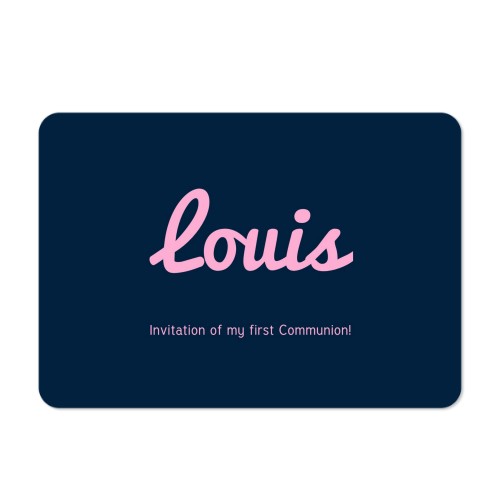 Faire-part 1 volet Paysage coins arrondis 14,3 x 10 cm