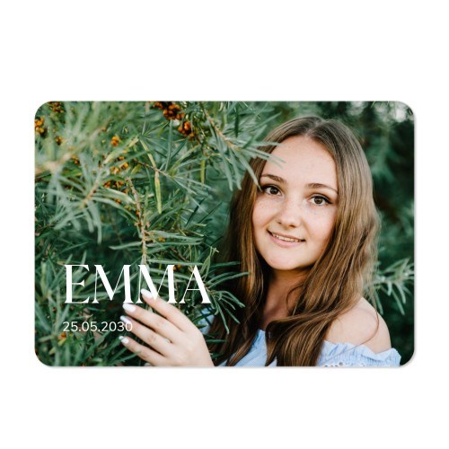 Single card landscape rounded corners 14,3 x 10 cm