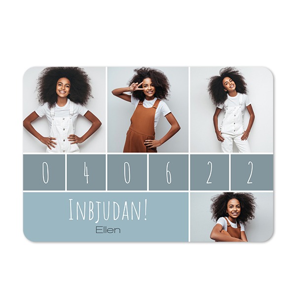 Enkla fotokort liggande rundade hörn 14,3 x 10 cm