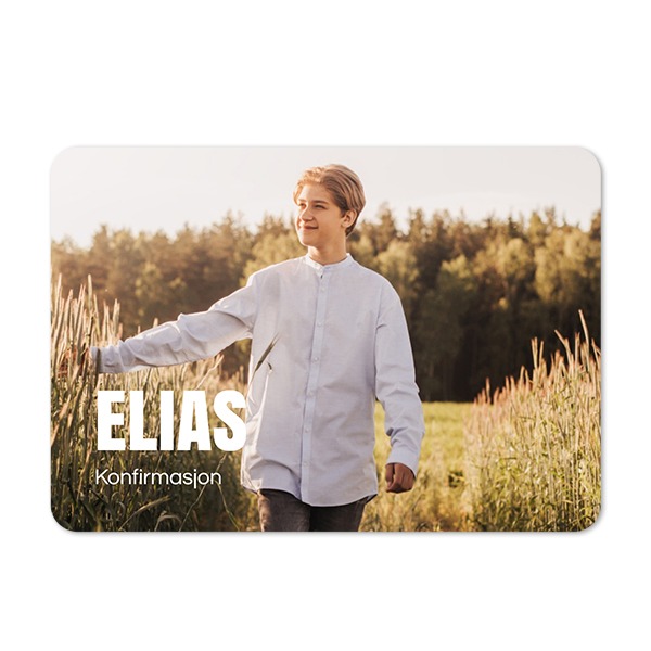 Enkle Fotokort liggende runde hjørner 14,3 x 10 cm