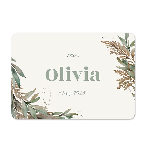 Single card landscape rounded corners 14,3 x 10 cm